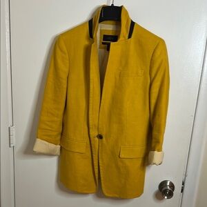 Yellow Blazer with Black Trim